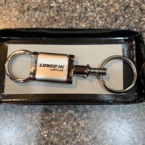 Lexus factory key chain brand new excellent shape looks to be nickel plated